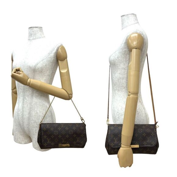 Louis Vuitton Favorite MM Leather 2way Chain Handbag Shoulder Bag Pochette - Picture 2 of 10